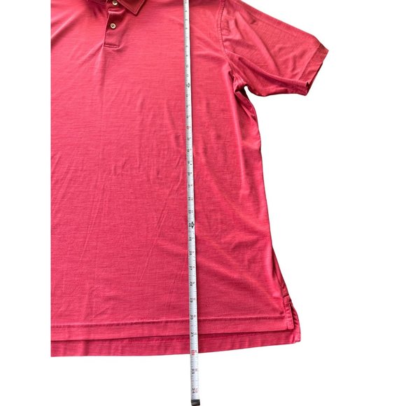 PETER MILLAR FEATHERWEIGHT UPF‎ 50+ Hot Pink Polo Men's 2XL | f2 - Picture 6 of 8